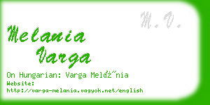 melania varga business card